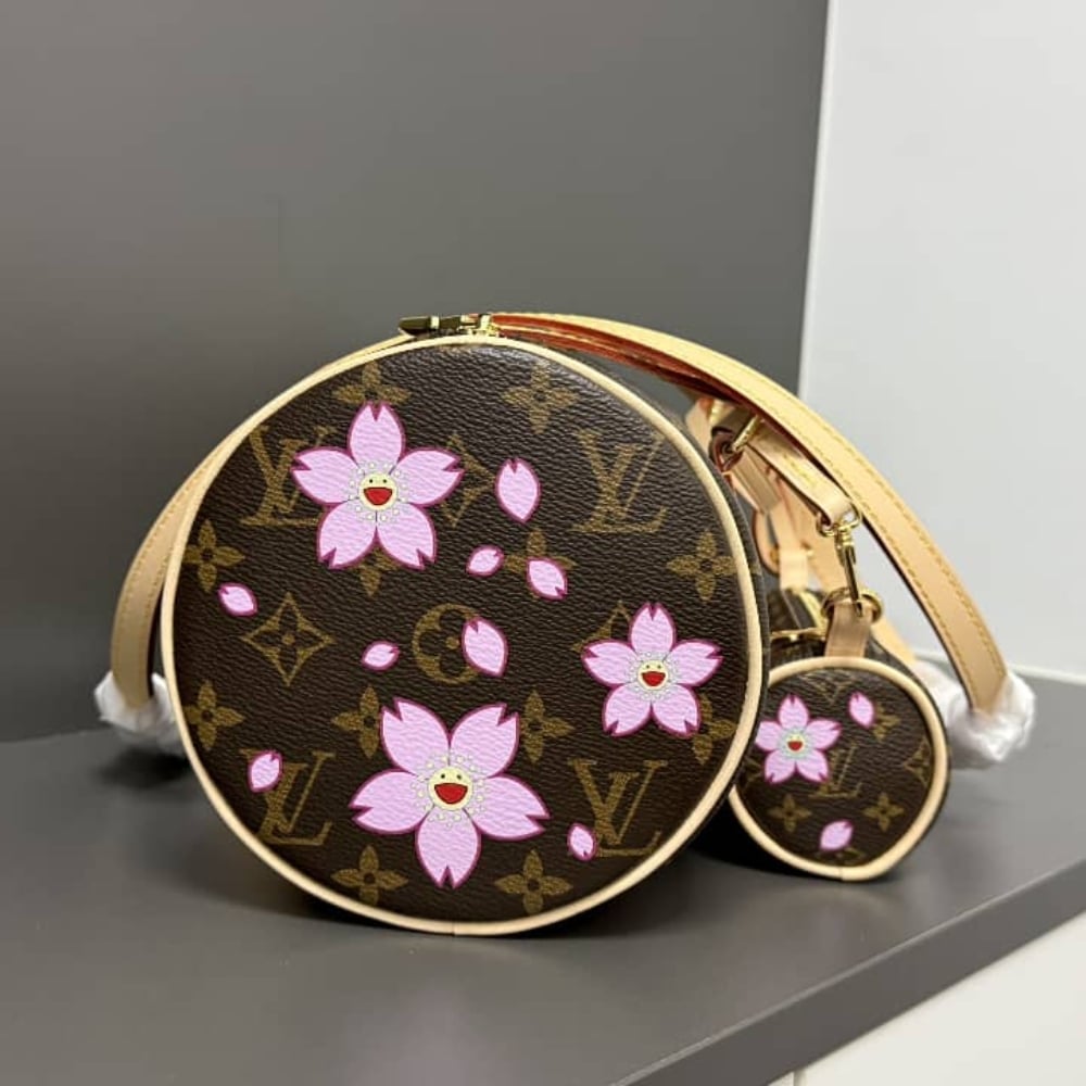 Louis Vuitton X Murakami Papillon Sakura Brown 27cm M13097