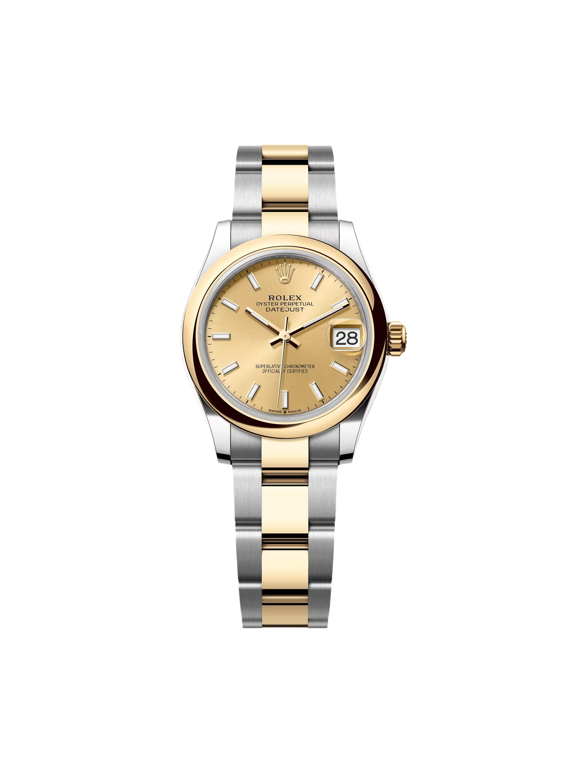 Rolex Datejust m278243-0013/0014  31mm Champagne Dial Yellow Rolesor Oyster Watch