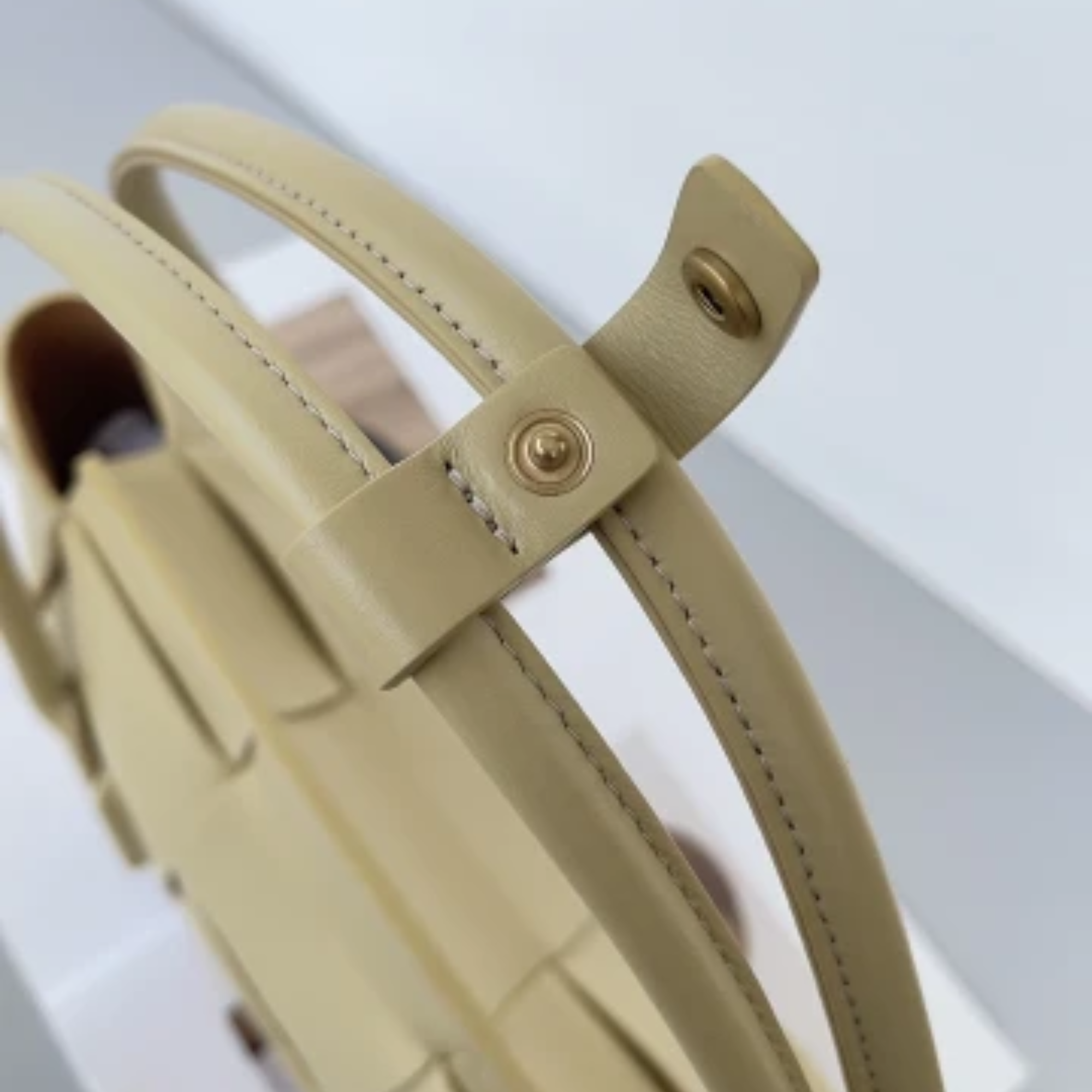 Bottega Veneta Arco Handbag Leather In Mud 20Cm