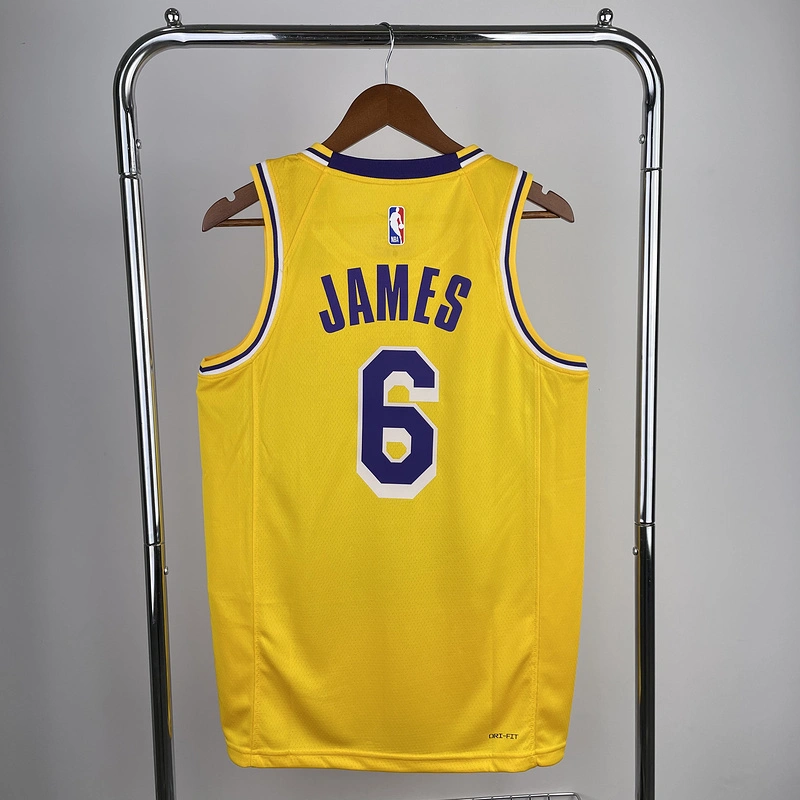 2023 NBA Lakers 6 JAMES Basketball Jersey