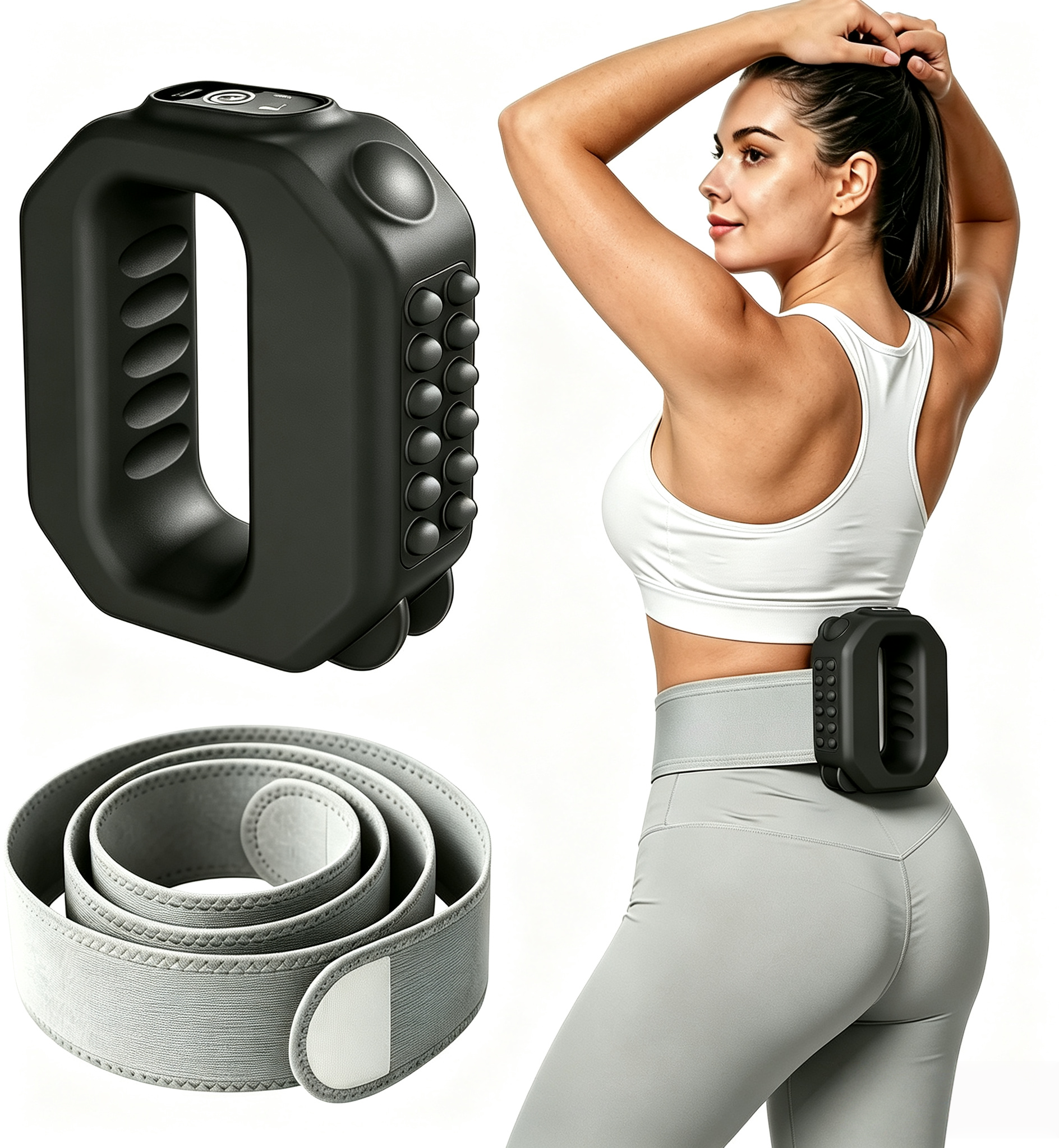 Portable Vibration Plate Exercise Machine with Adjustable Modes & Intensities for Full-Body Home Fitness