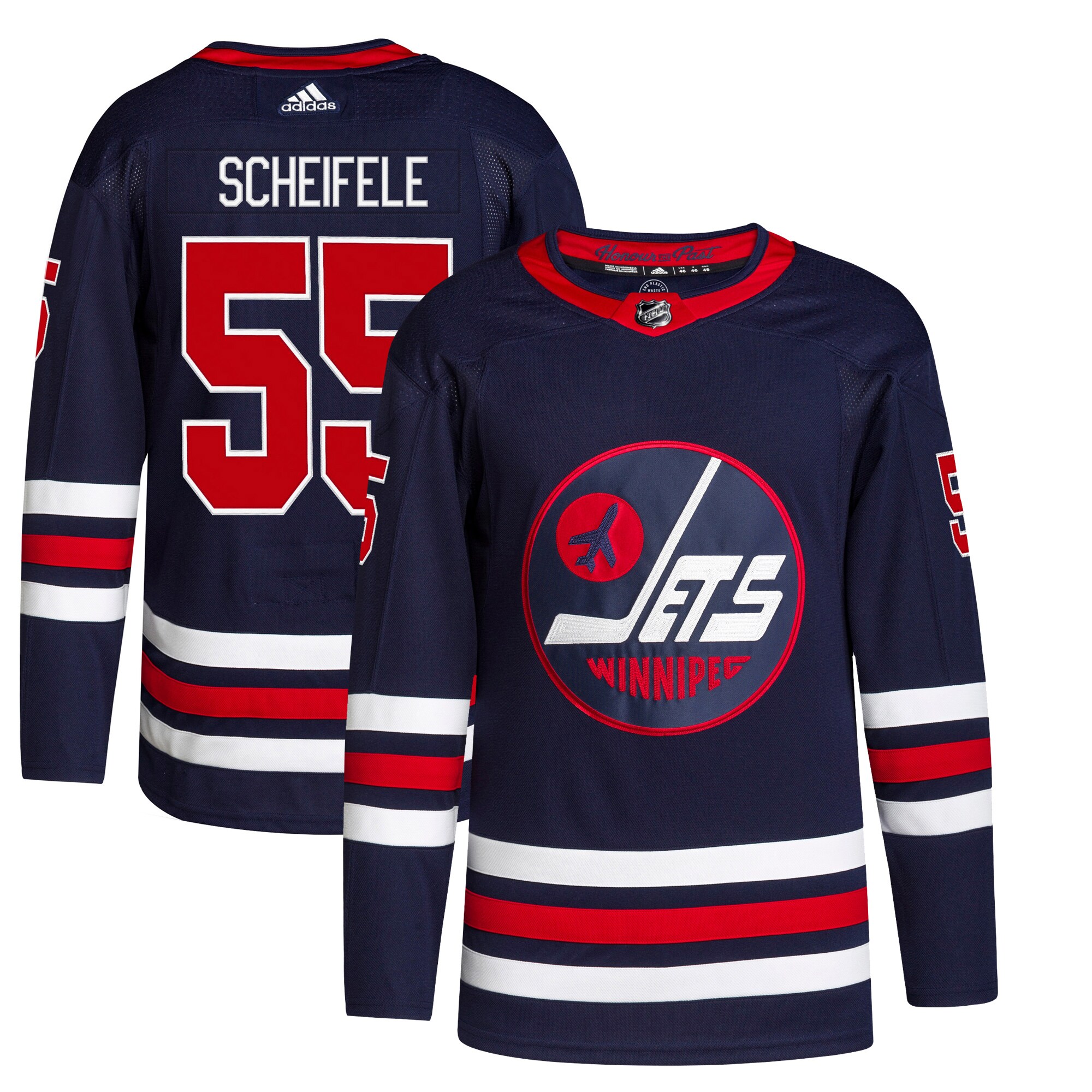 Mark Scheifele Winnipeg Jets adidas Alternate Primegreen Authentic Player Jersey – Navy