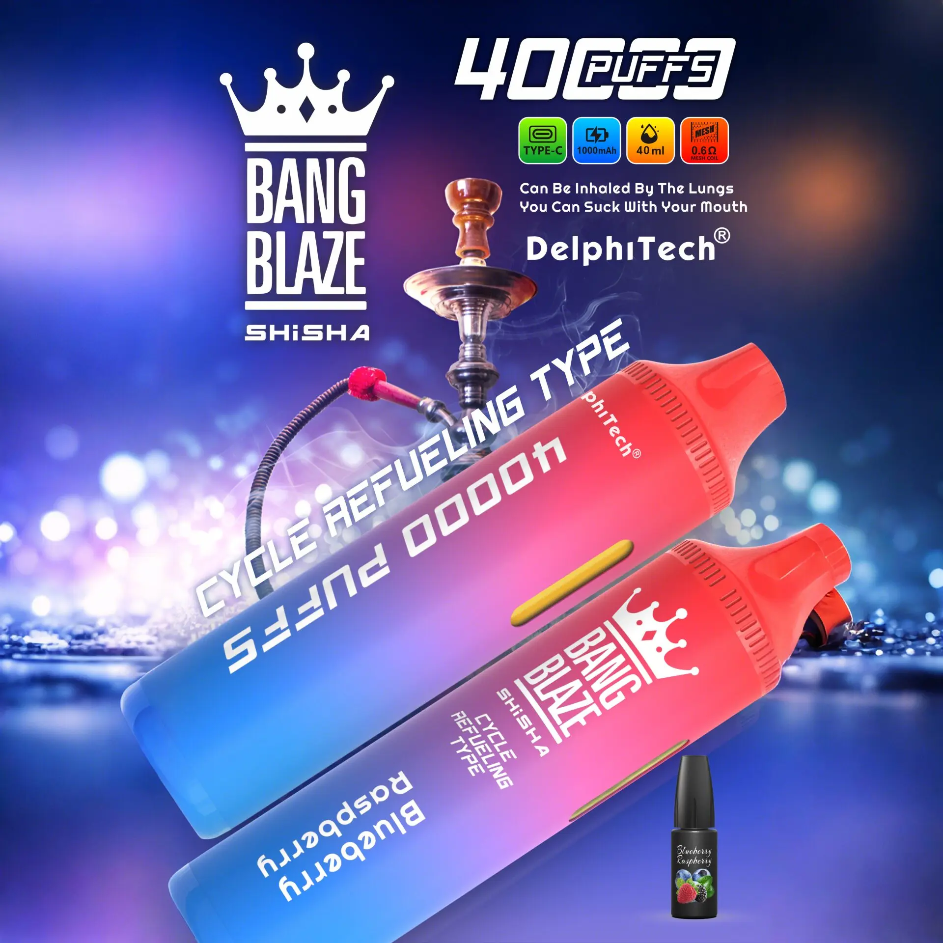 Bang Blaze 40K Riginal Refillable Oil Vape(3 pieces)