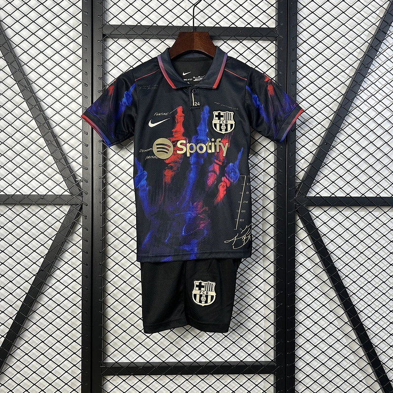 2025-26 Barcelona Special Edition kids Football jersey