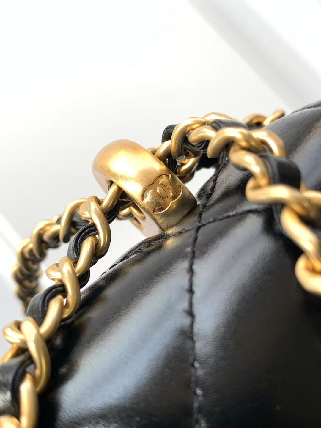 Chanel Calfskin Quilted Perfect Fit Flap Back 22cm