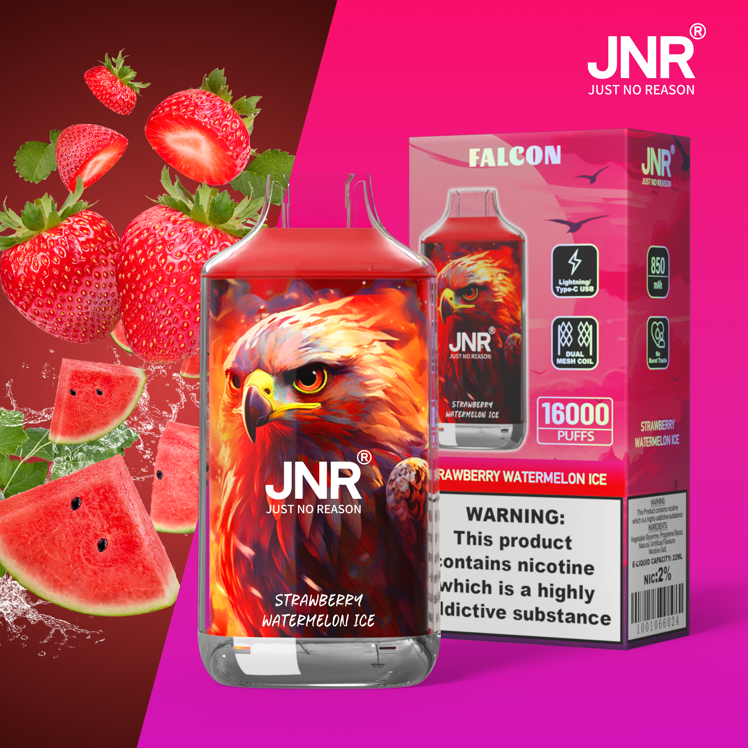 JNR Falcon 16000 Puffs Disposable Vape