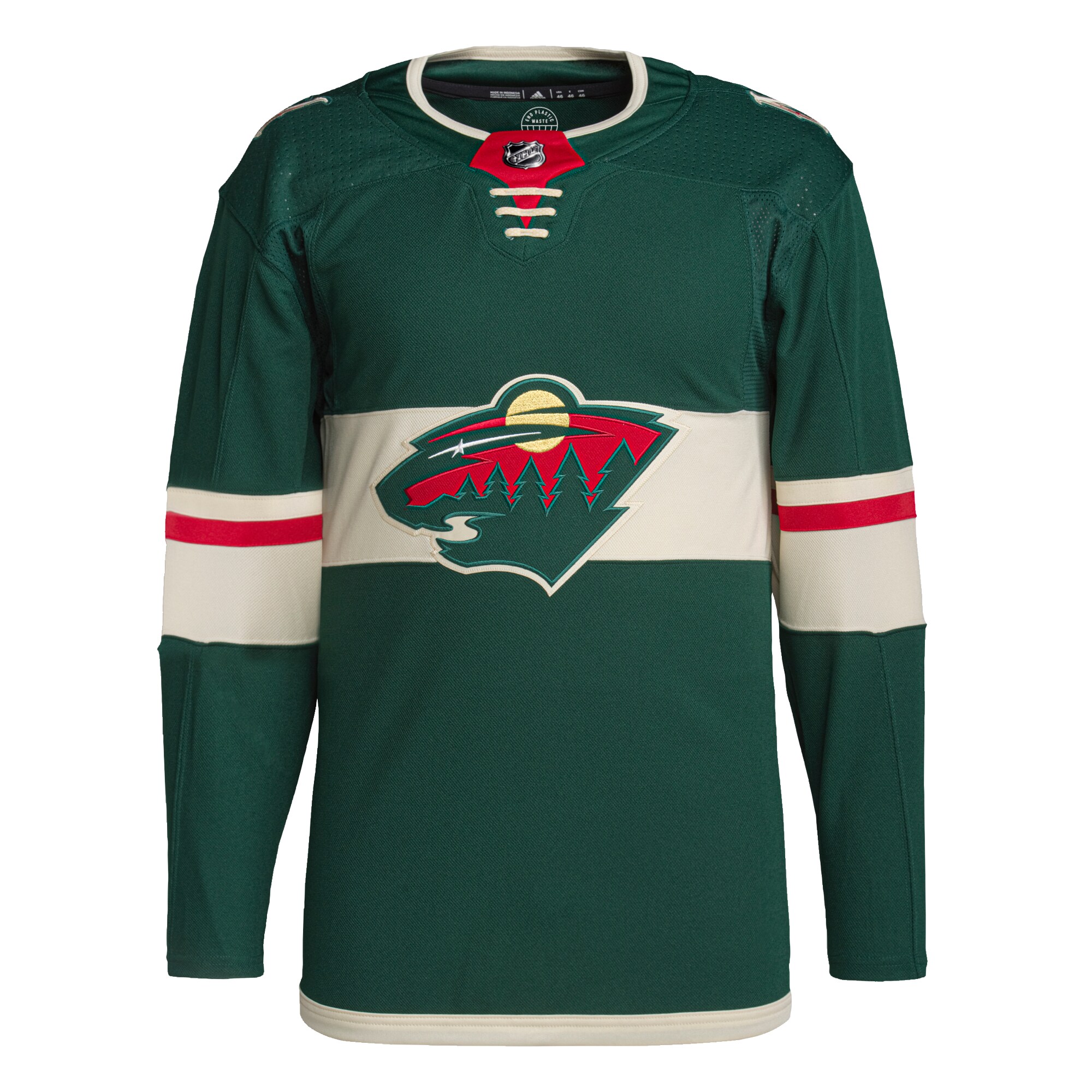 Minnesota Wild adidas Home Primegreen Authentic Jersey – Green