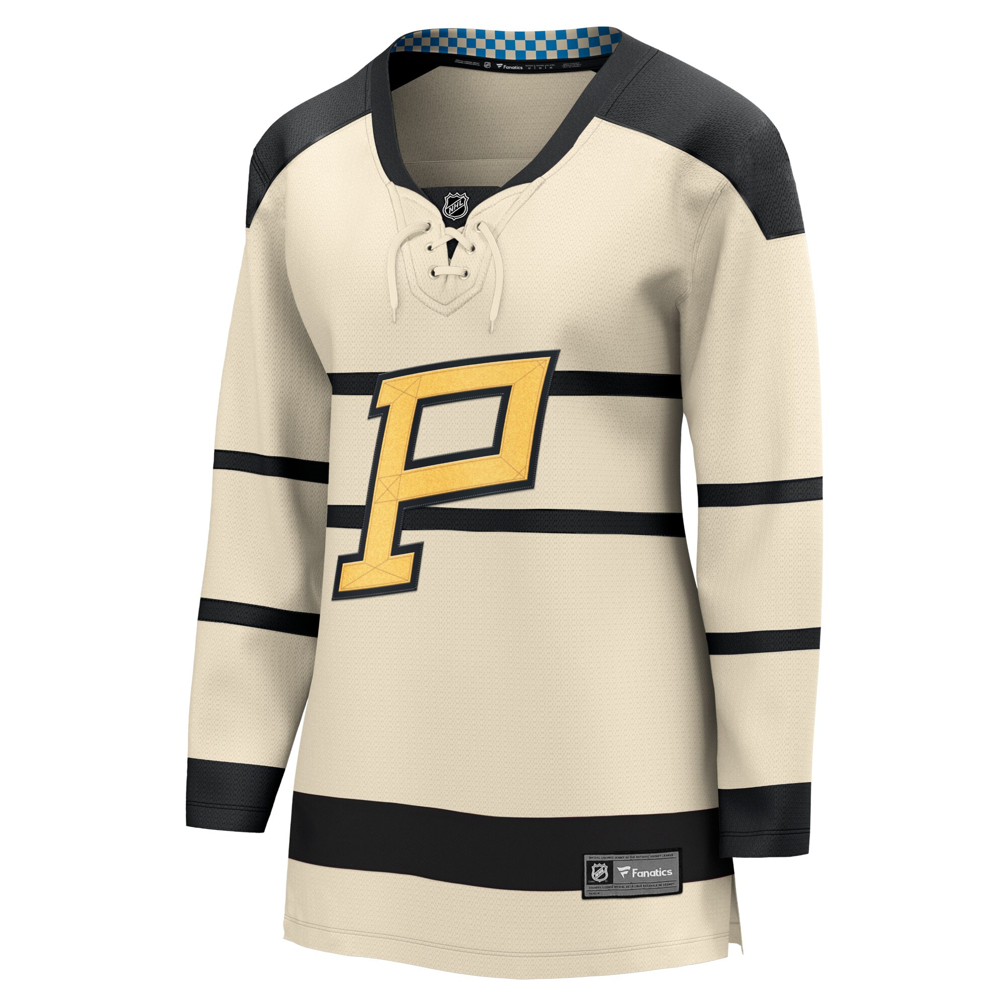 Pittsburgh Penguins Fanatics Women’s 2023 Winter Classic Blank Jersey – Cream