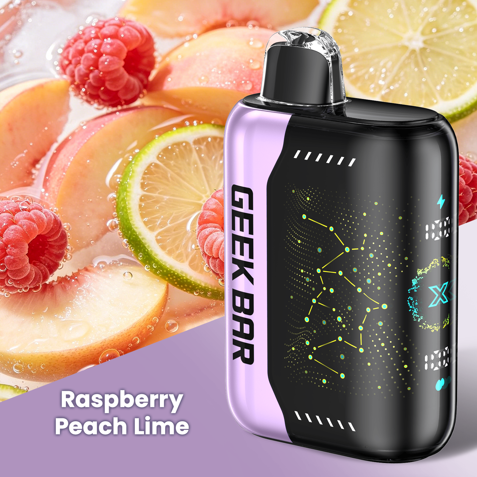 GEEK BAR PULSE X Raspberry Peach Lime 25000 PUFFS