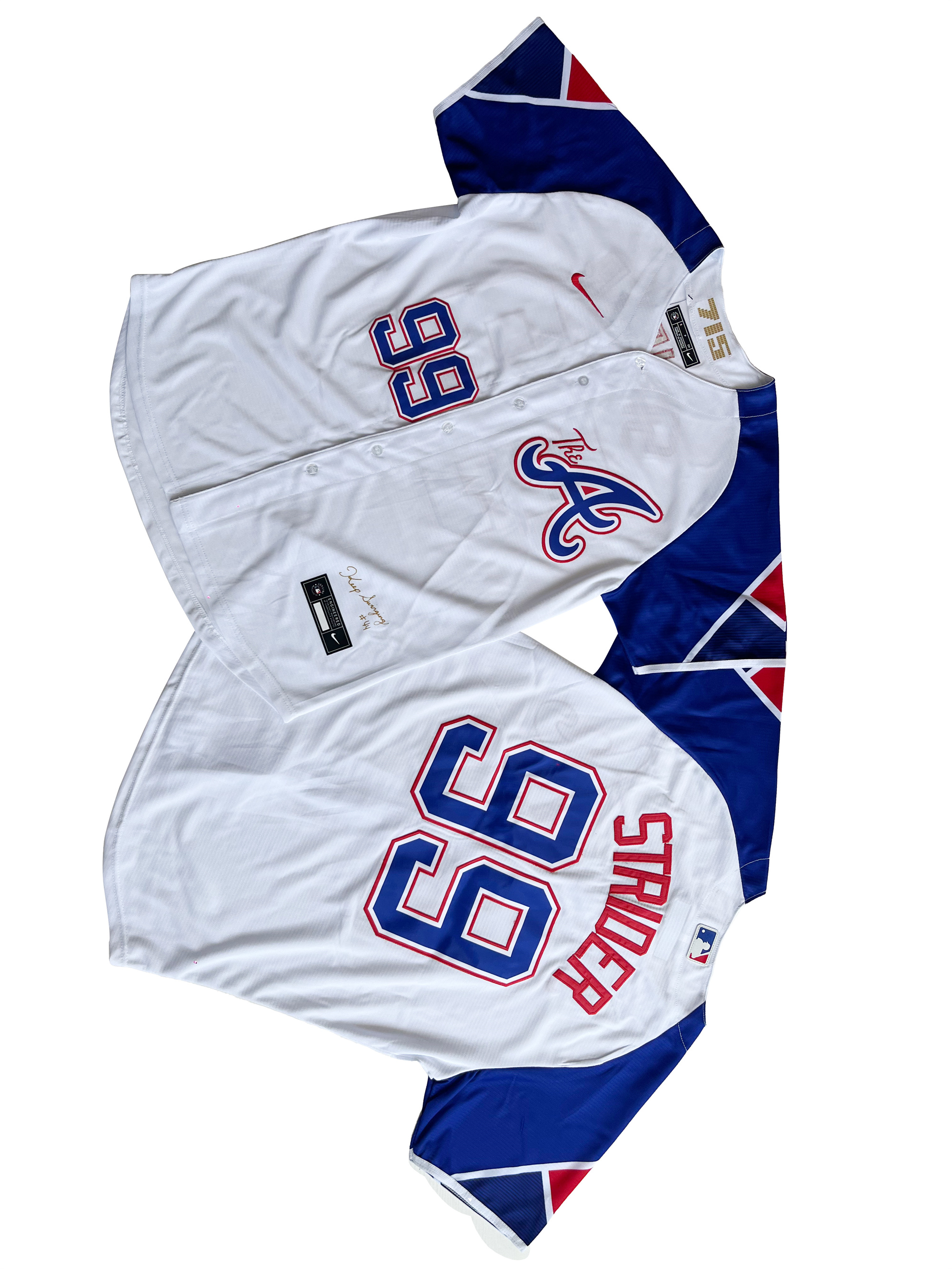 Men's Atlanta Braves Ronald 99# Spencer Strider White City Connect Limited Player Jersey