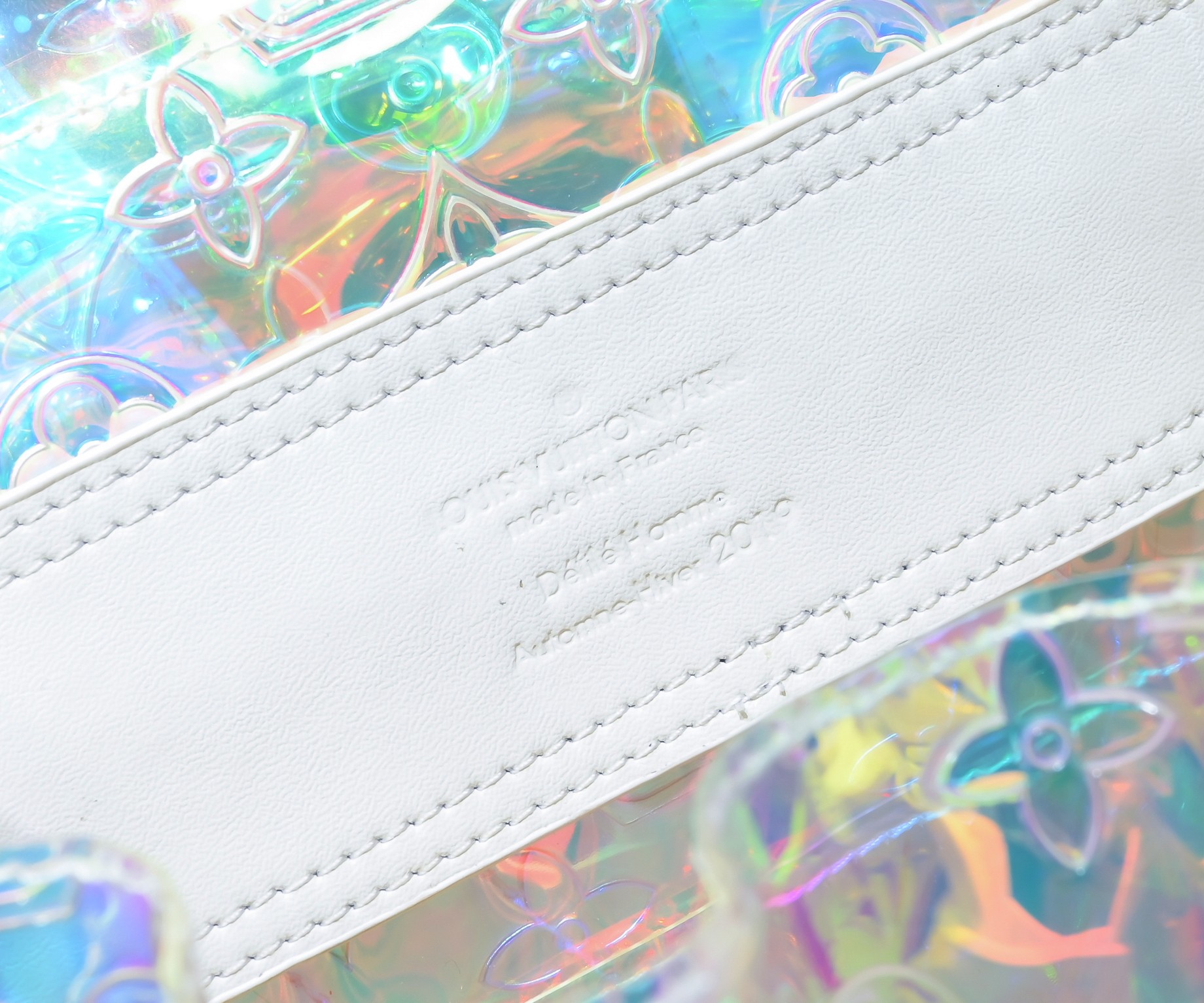 Louis Vuitton X Virgil Abloh Pvc Prism Christopher Backpack Honogram 49Cm M53286