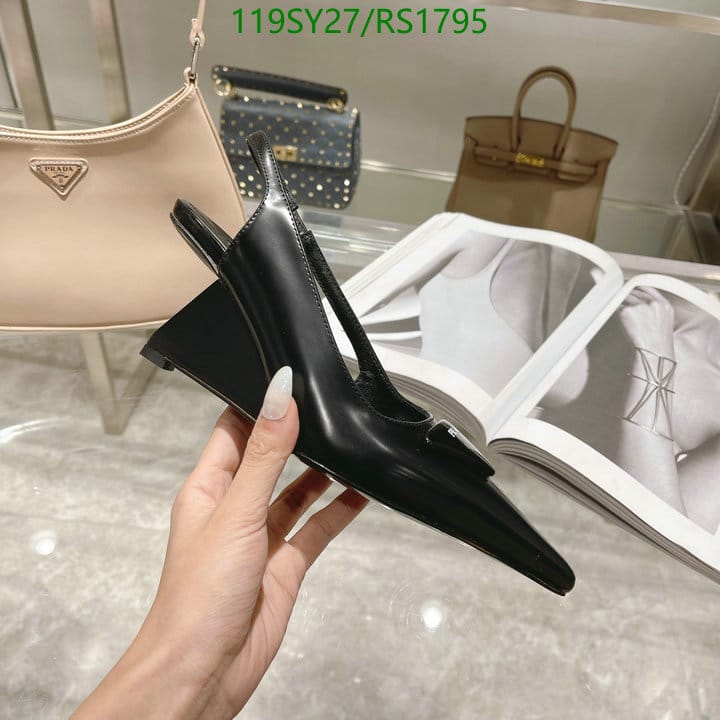 Prada Brushed Leather Slingback Pumps Black 1I885M055F0002Fa065