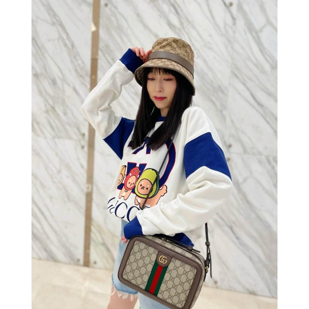 Gucci Ophidia Small Shoulder Bag With Web