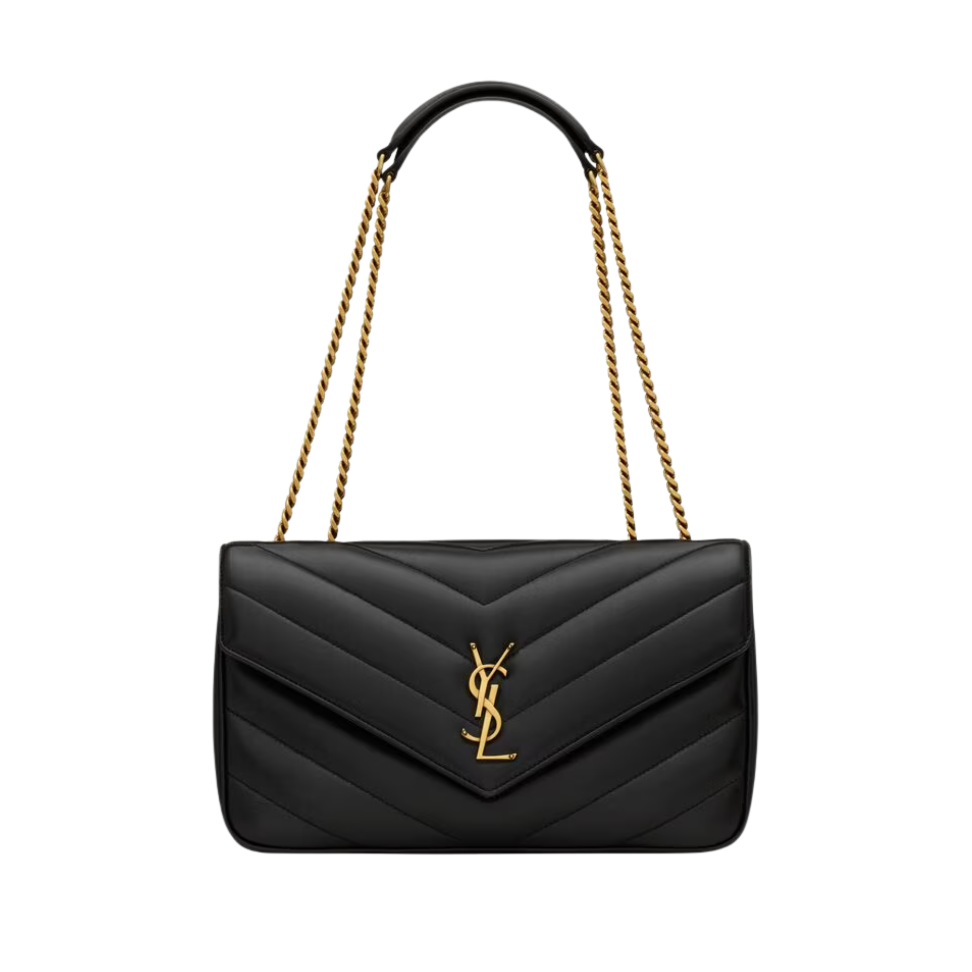 Saint Laurent Loulou Gold Chain Bag 29cm/11.4in