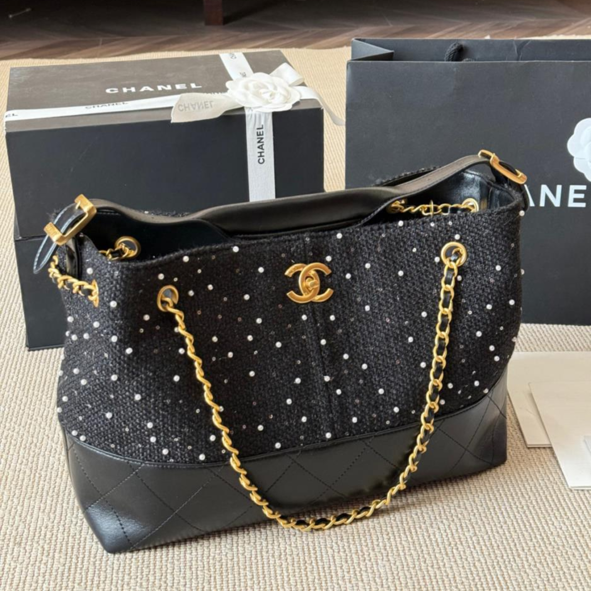 Chanel Bucket Style Hobo Bag 35cm/13.8in