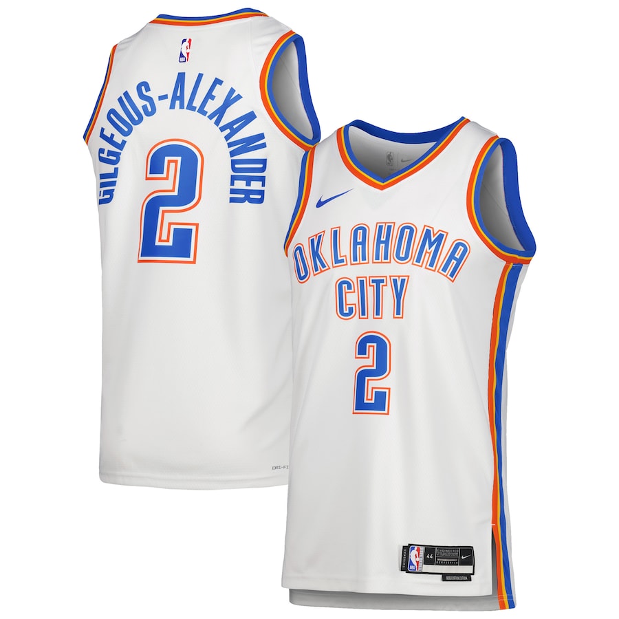 Unisex Oklahoma City Thunder Shai Gilgeous-Alexander White Swingman Jersey - Association Edition