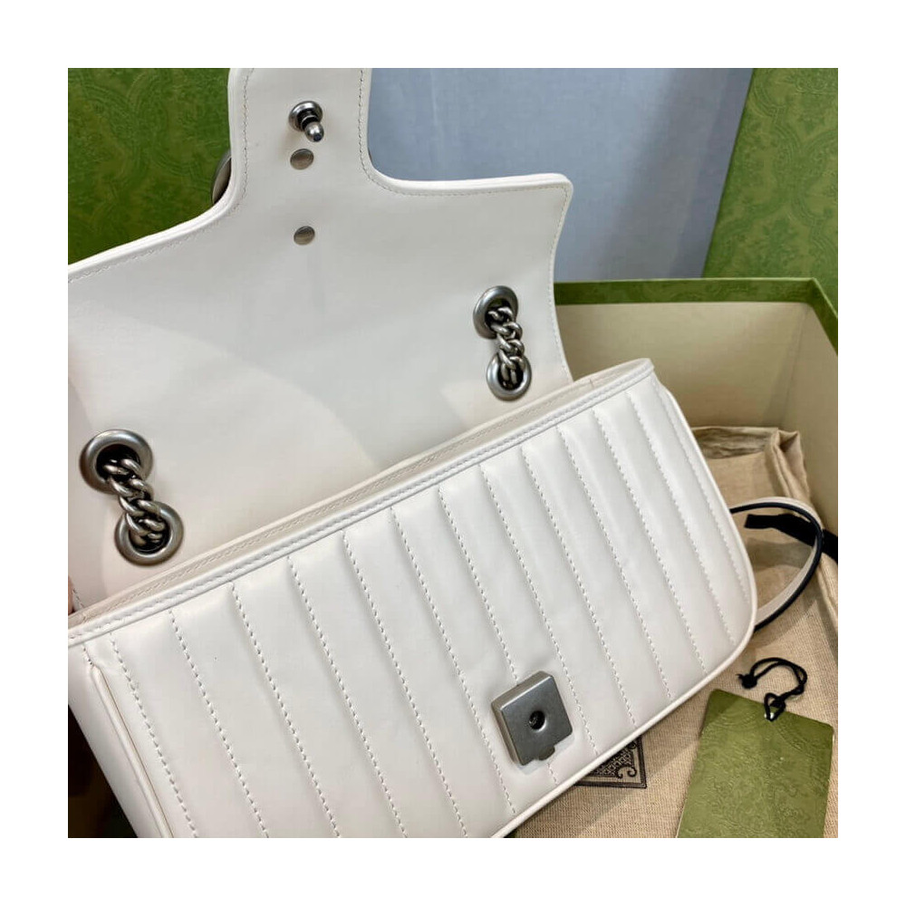 Gucci GG Marmont Small Shoulder Bag White