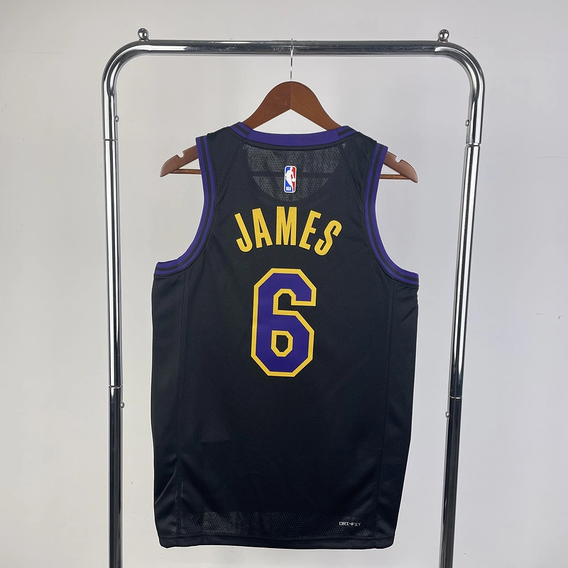 2024 NBA Lakers 6 JAMES Basketball Jersey