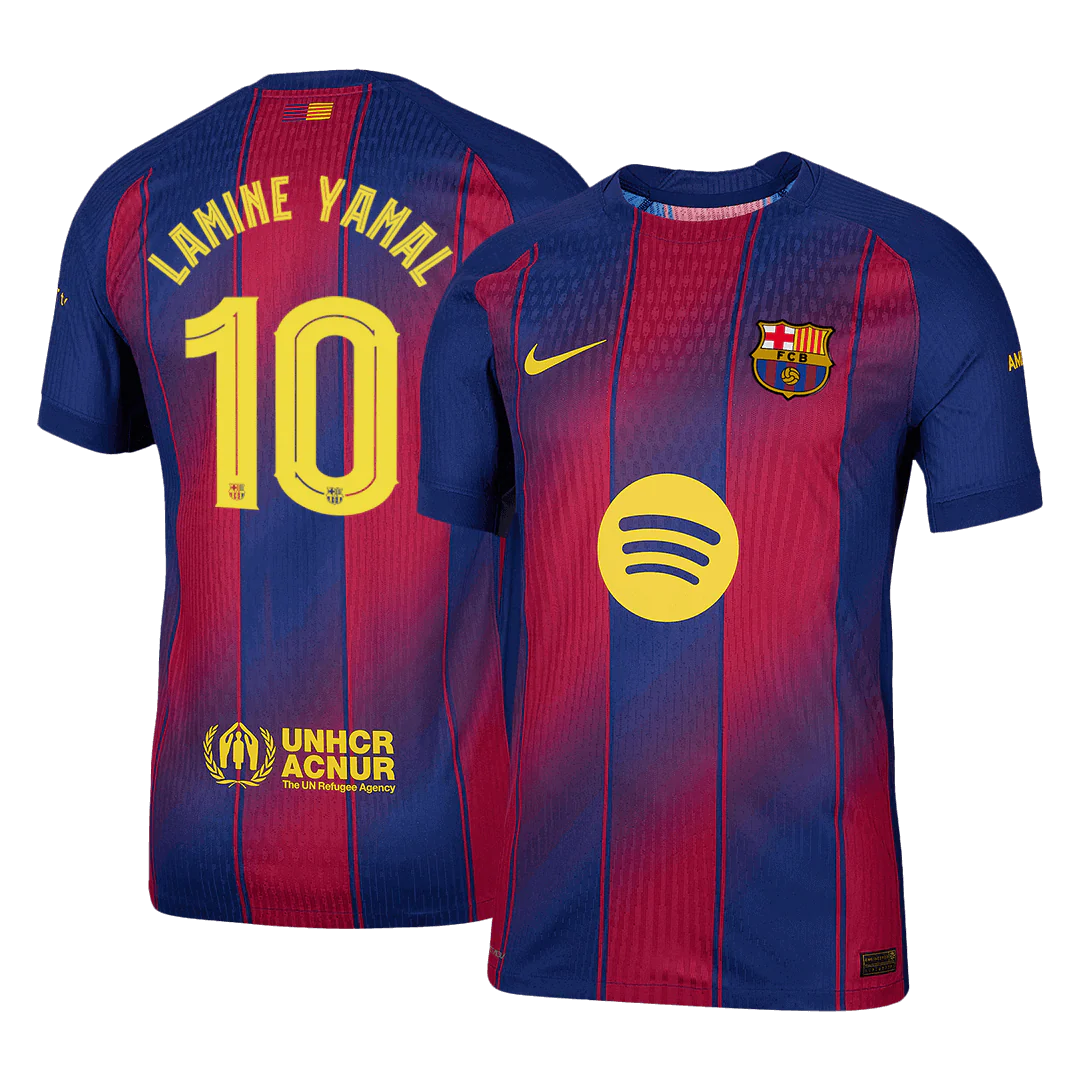 LAMINE YAMAL #10 Barcelona Home Player Version Soccer Jersey 2025/26 - UCL