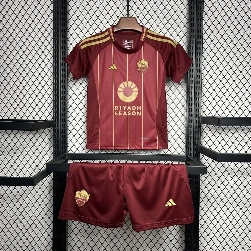 2024-25 AS Roma Home Kids Football jersey