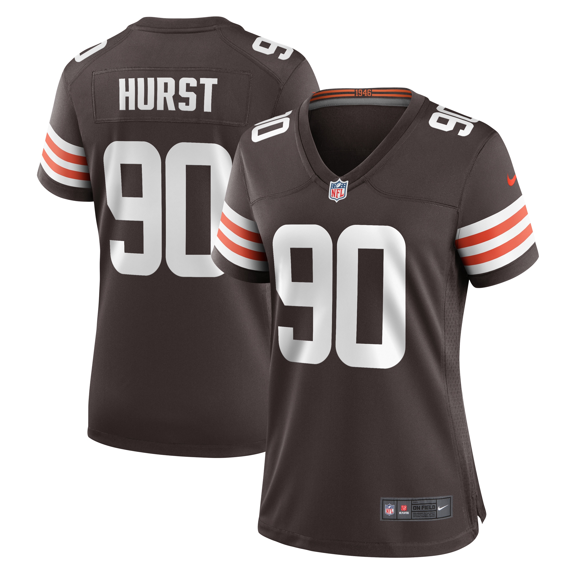 Maurice Hurst Cleveland Browns Nike Women's Nike Women's All Player Jersey - Brown