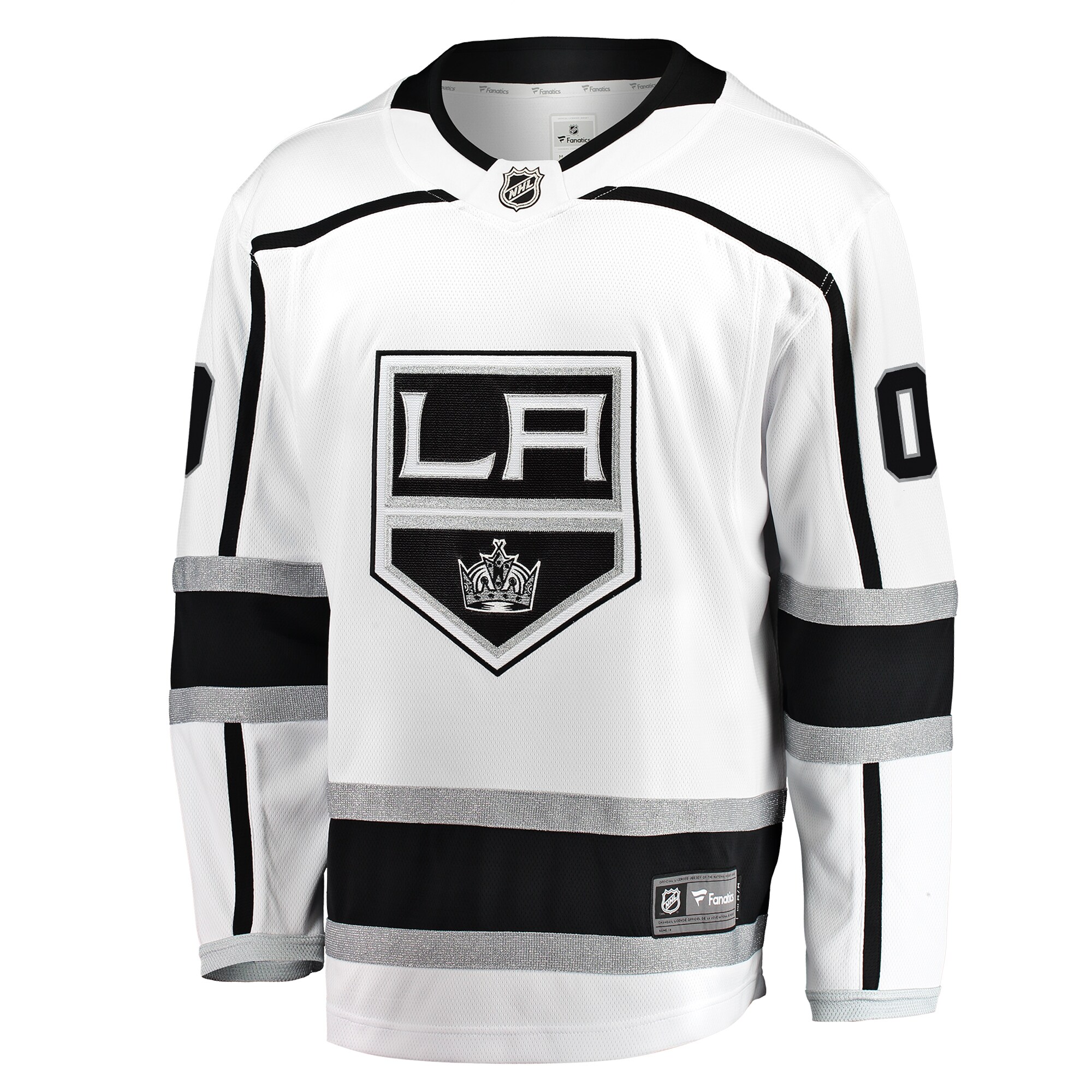Los Angeles Kings Fanatics Away Breakaway Custom Jersey – White