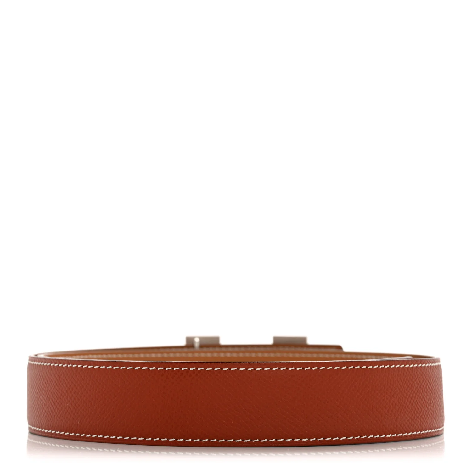 Epsom Tadelakt 32mm H Belt  85 Brique Gold