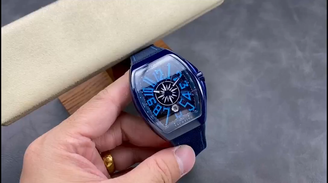【Super Clone】Swiss Franck Muller Framulan V45 Ceramic Yacht Model Blue 45mm