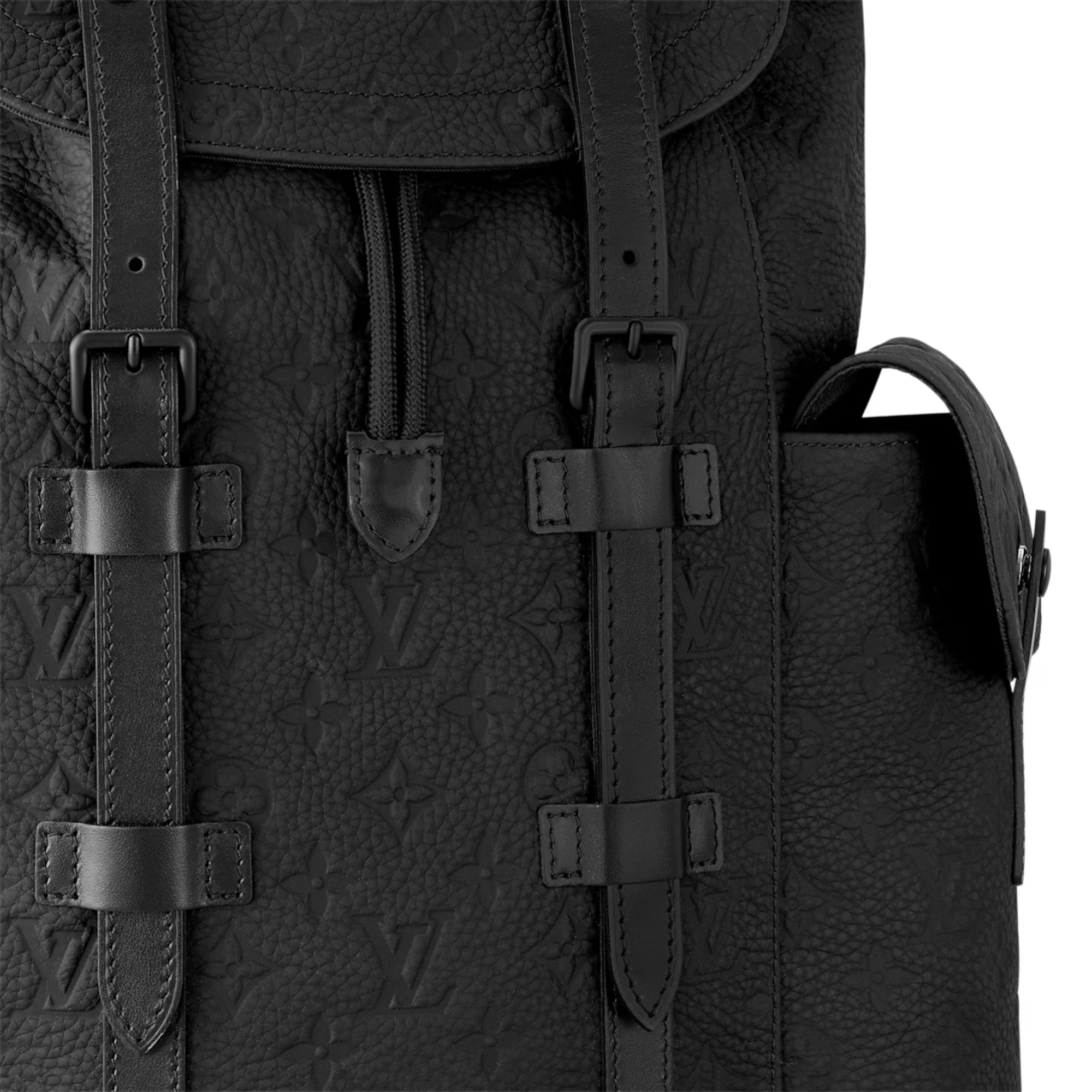 Louis Vuitton Christopher Backpack Mm Taurillon Monogram Black M55699