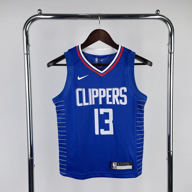 2023 NBA LA Clippers kids 13 GEORGE Basketball Jersey