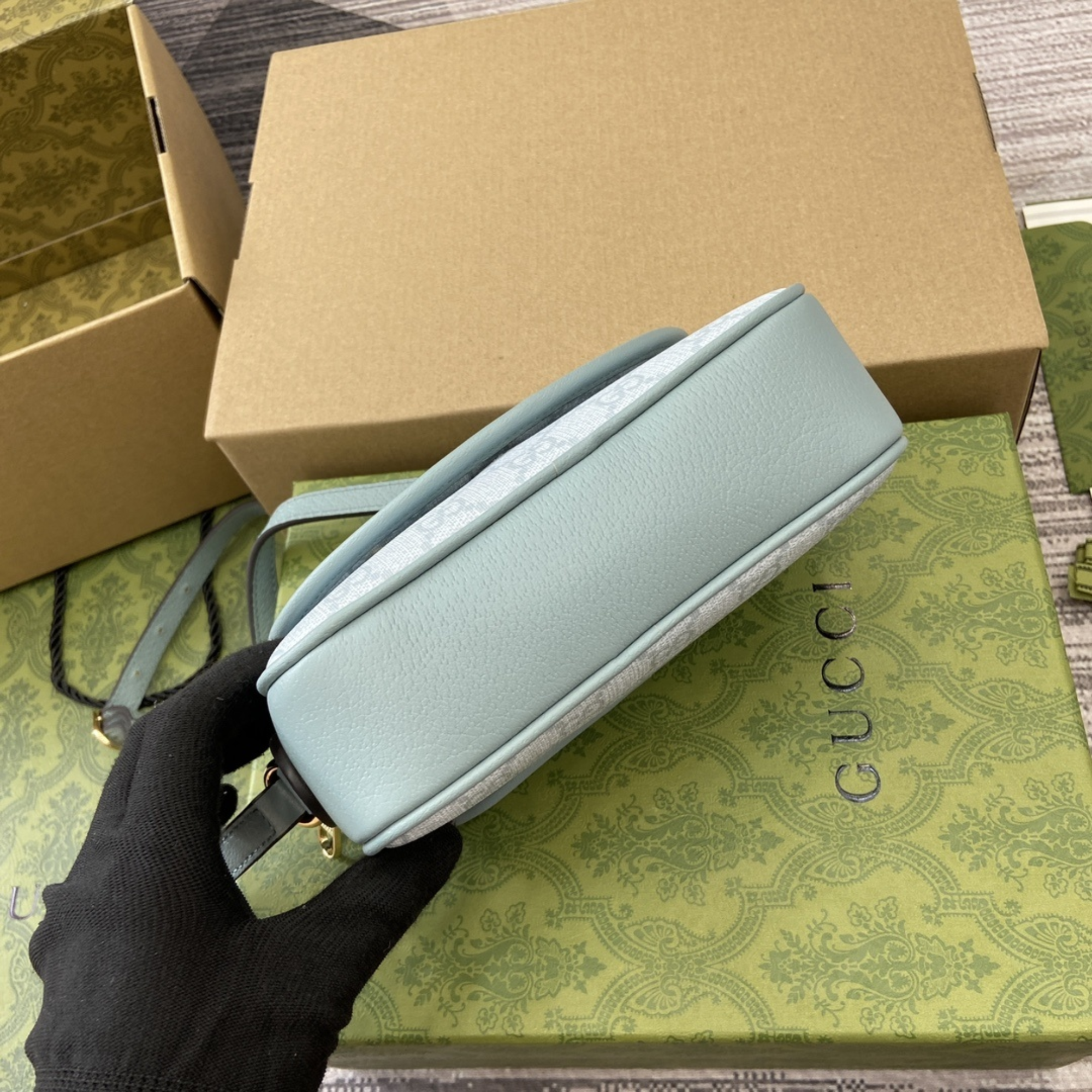 Gucci Monogram Textured Dollar Mini Ophidia