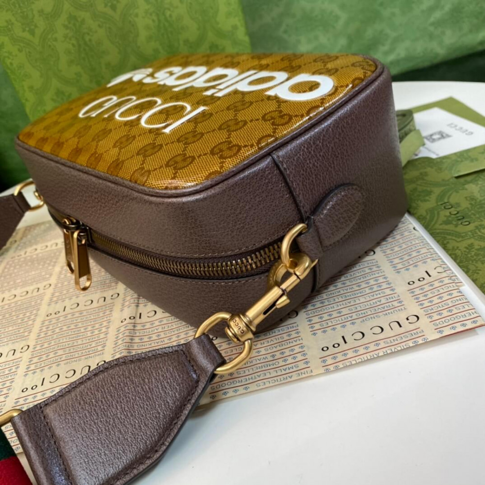 adidas x Gucci Small Shoulder Bag in GG Crystal Canvas