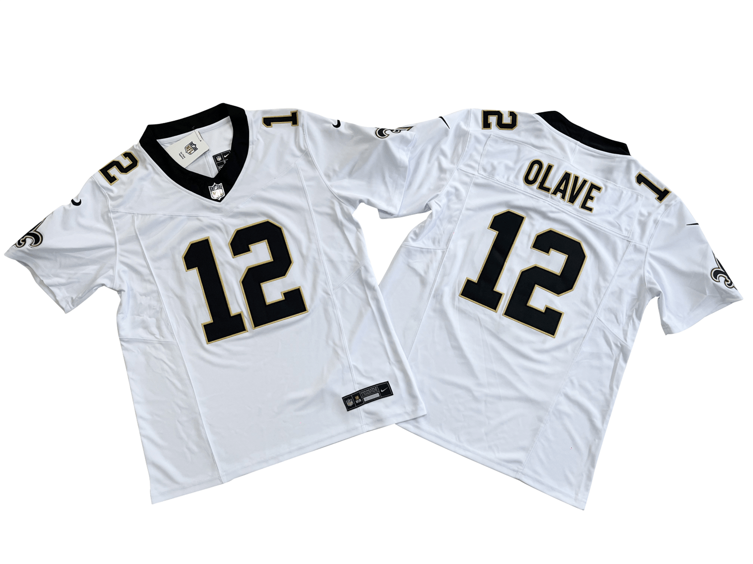 New Orleans Saints 12# Chris Olave Nike Vapor F.U.S.E. Limited Jersey