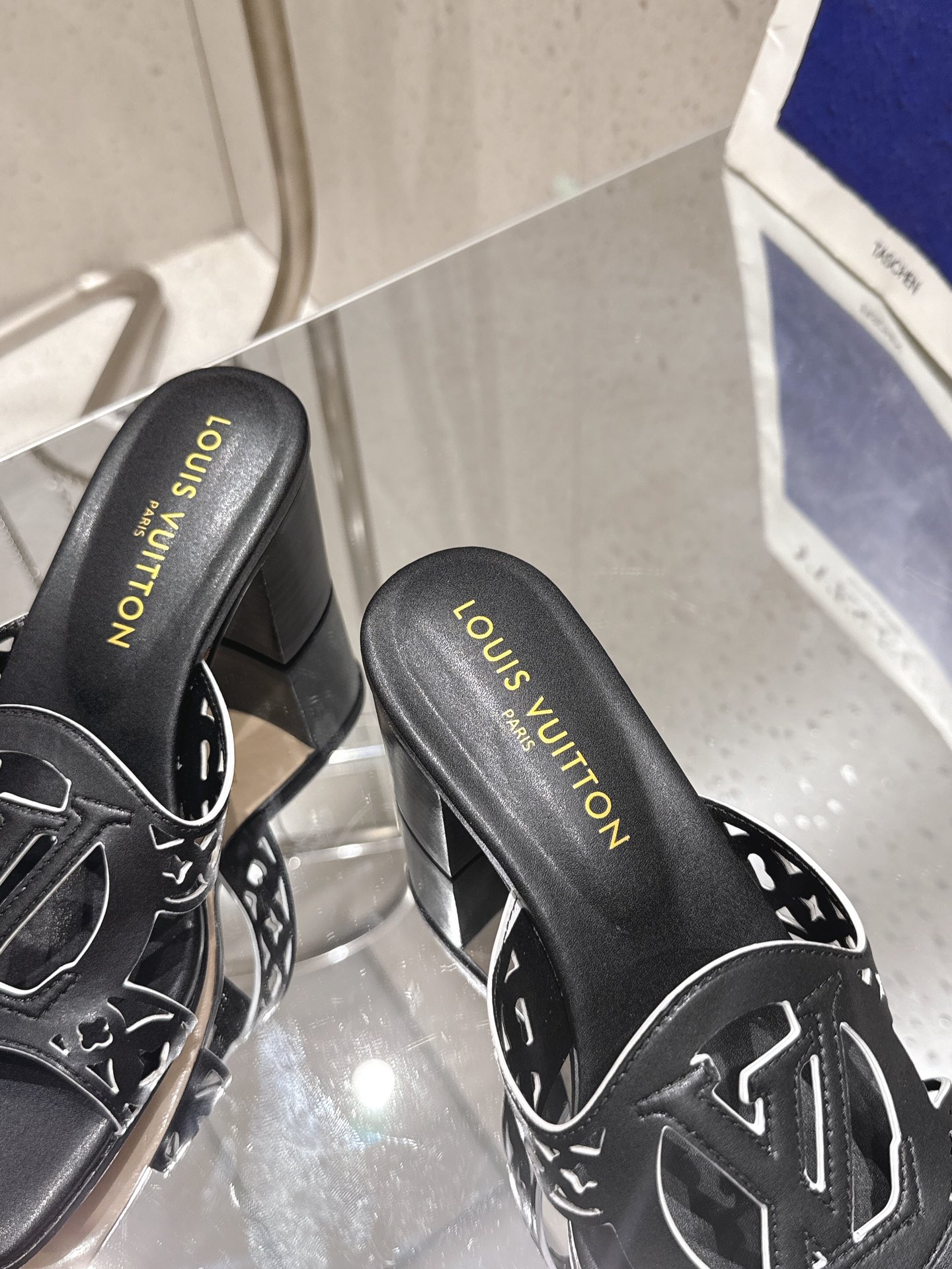 Louis Vuitton LV Isola Flat Mule Black 1AGYQN Women – 5.5cm Heel / 2.17in
