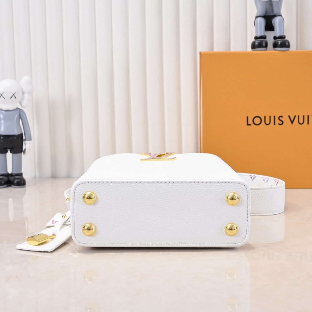 Louis Vuitton X Takashi Murakami Capucines Mini White 21Cm M13253