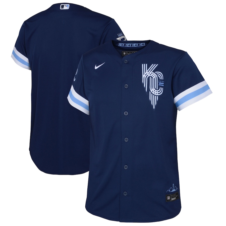 Kansas City Royals Youth City Connect Jersey Navy