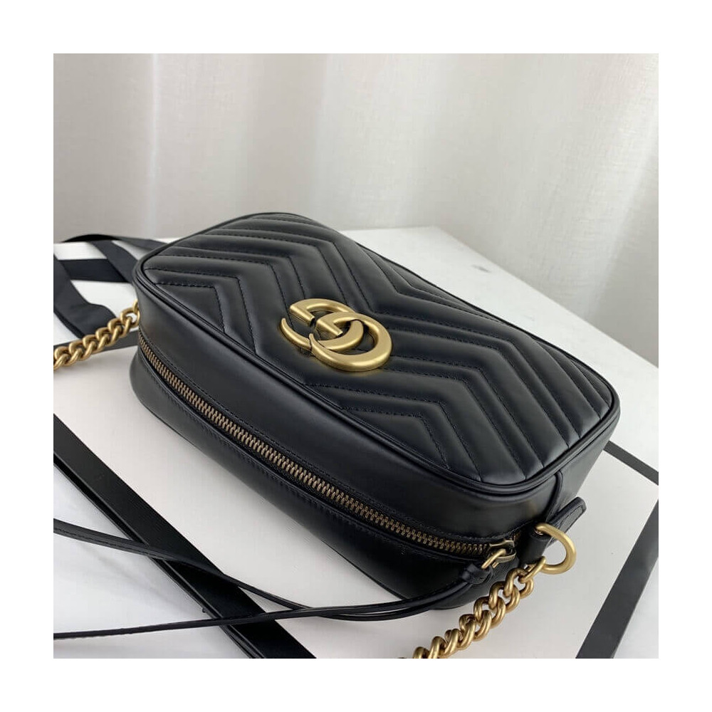 Gucci GG Marmont Small Shoulder Bag Black 24Cm