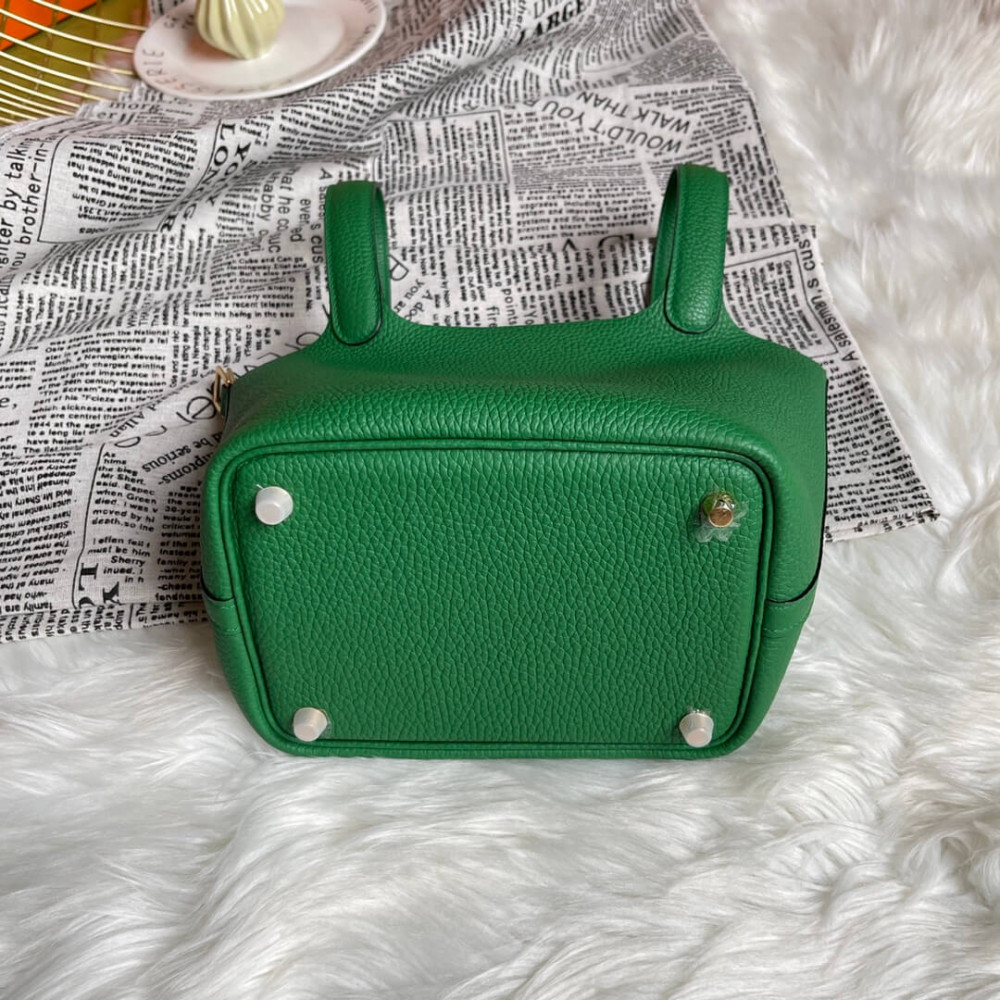 Hermes Picotin Lock Bag In Taurillon Clemence Bambou 22Cm
