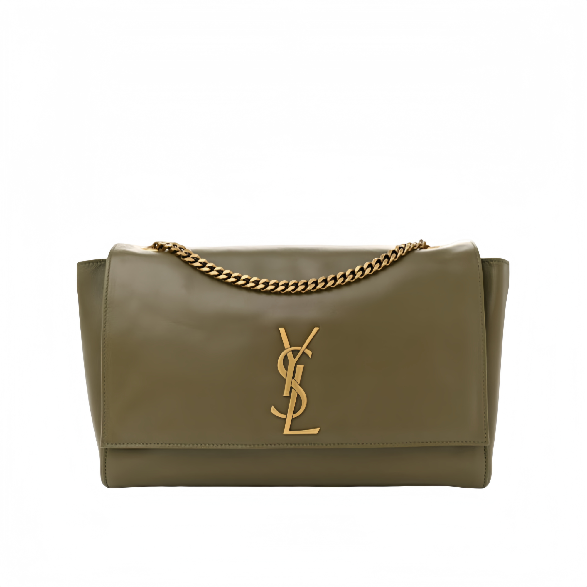 Saint Laurent Kate Medium Chain Bag In Grain De Poudre Embossed Leather