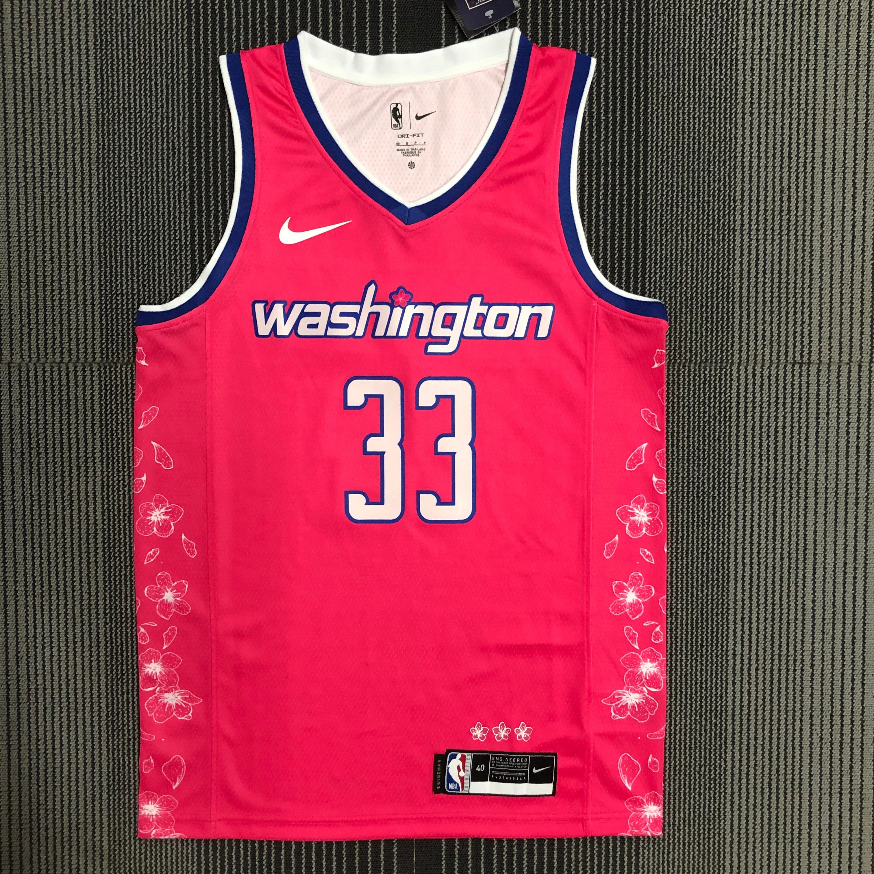 2022 NBA Washington Wizards 33 Kuzma Basketball Jersey