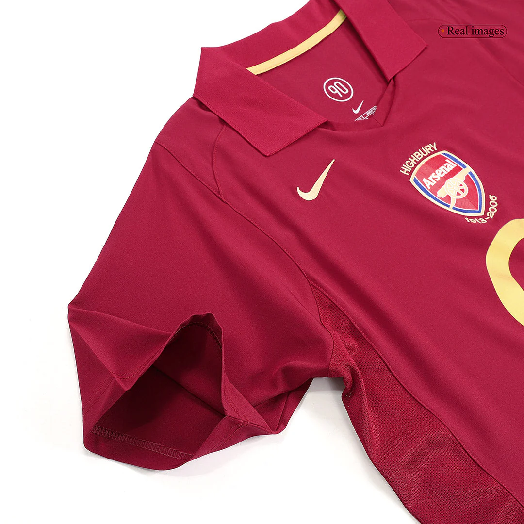 BERGKAMP #10 Arsenal 2005/06 Home Retro Soccer Jersey