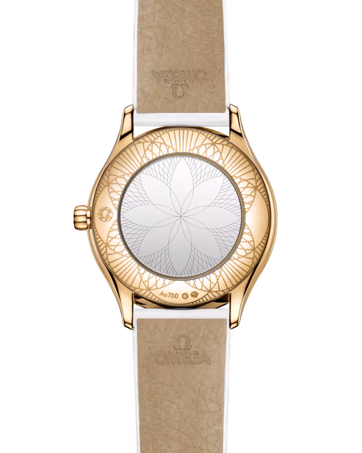 Omega De Ville Mini Trésor 26mm White Dial with Diamonds Moonshine™ 18k Rose Gold Strap 428.58.26.60.04.001