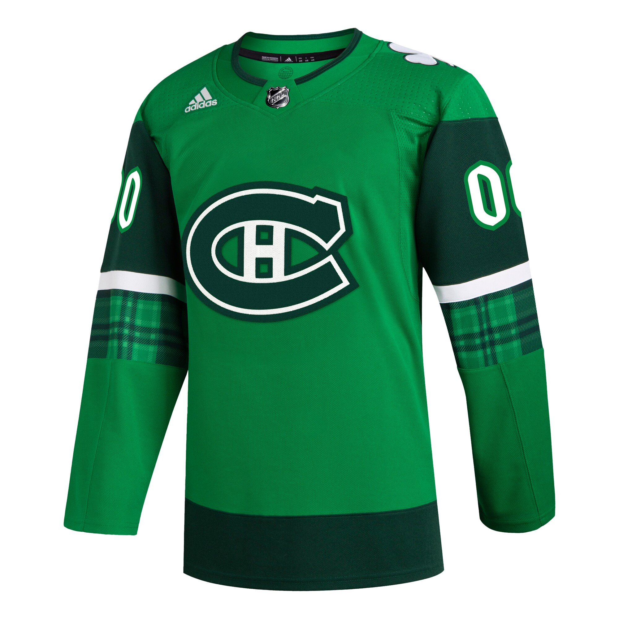 Montreal Canadiens adidas St. Patrick’s Day Authentic Custom Jersey – Kelly Green