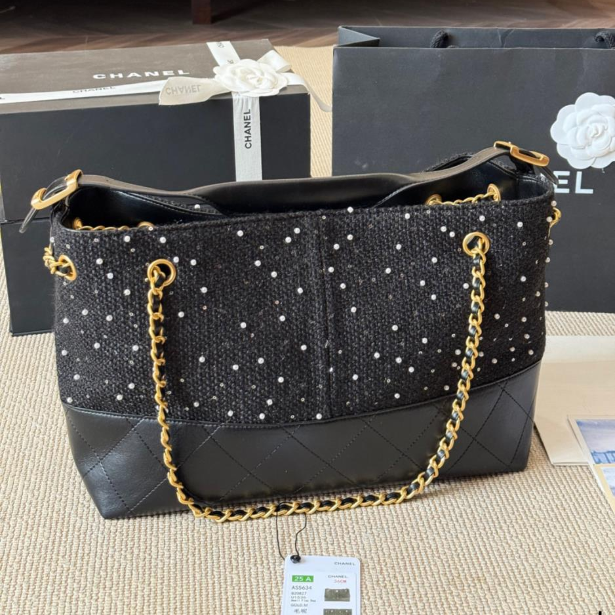 Chanel Bucket Style Hobo Bag 35cm/13.8in