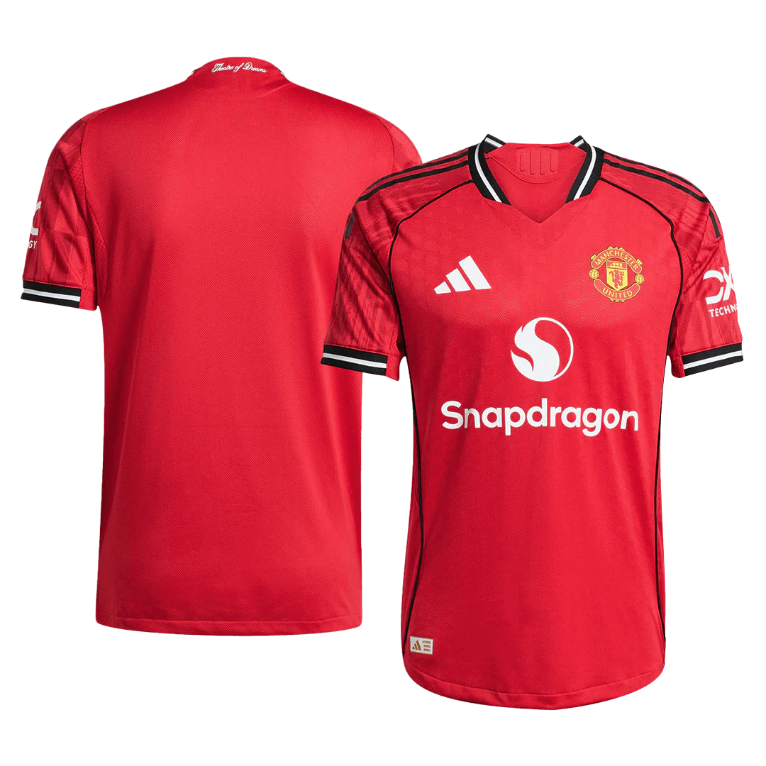 Manchester United Home Player Version Soccer Jersey 2025/26