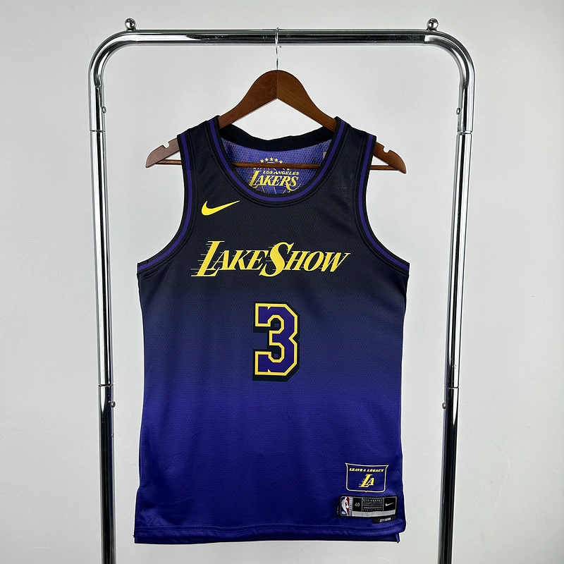 2025 NBA Lakers 3 DAVIS Basketball Jersey