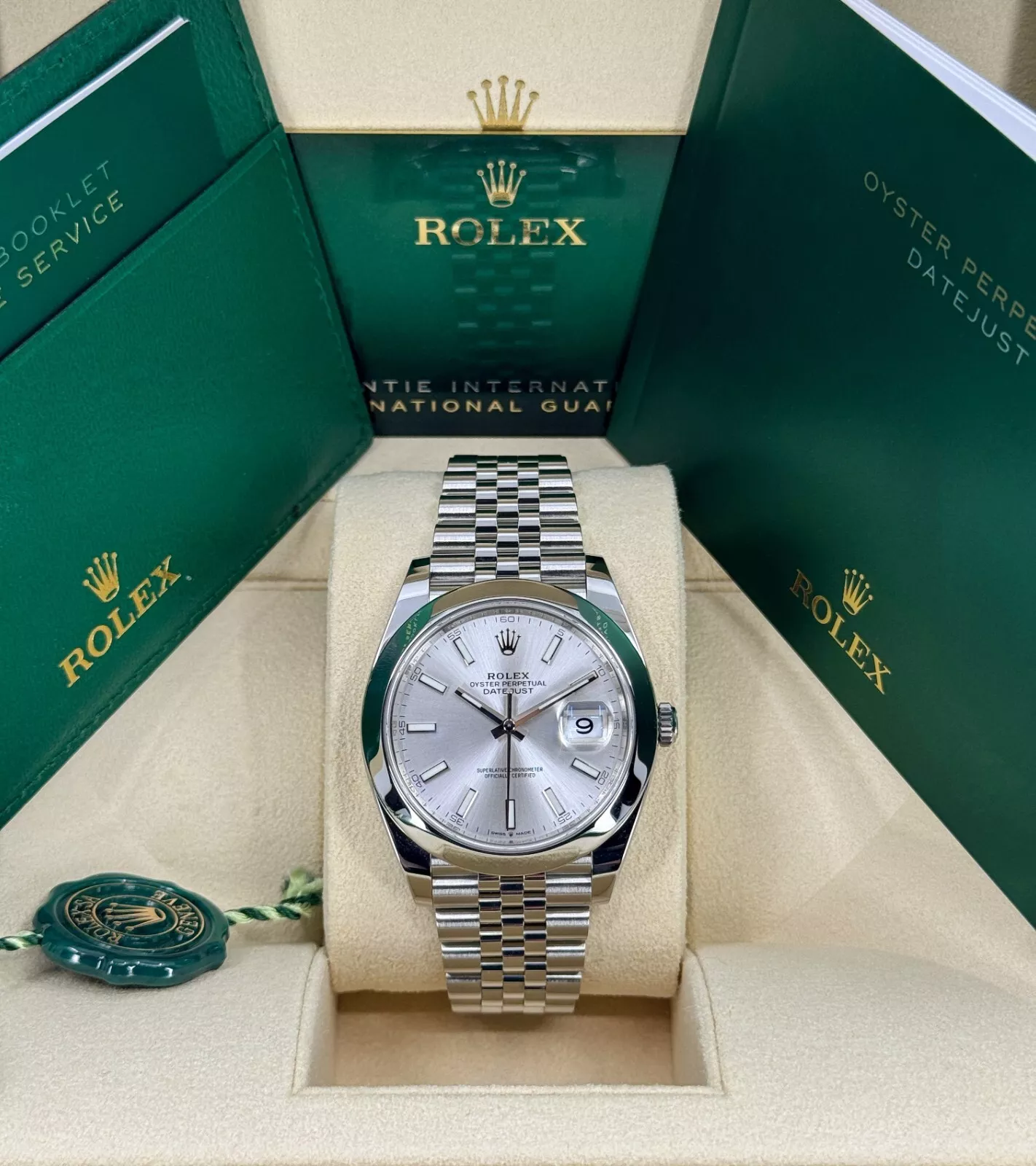 【Super Clone】RLX Datejust 41mm 126300 Silver Index Jubilee Stainless Steel Watch