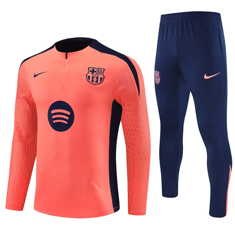 2024-25 Barcelona Half-Pull Training Suit Jersey Set