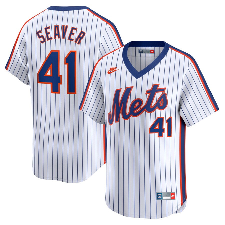 New York Mets Women's Tom Seaver Throwback Cooperstown Limited Jersey White