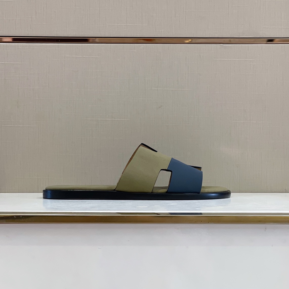HERMES SANDAL IZMIR GREEN/PURPLE